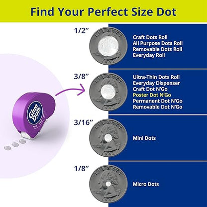 Glue Dots .375" Poster Dot Disposable Dispenser - Image 5