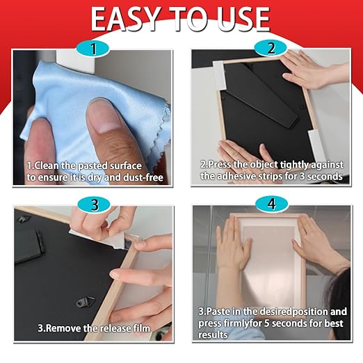 Double Sided Sticky Tape, No Glue Residue Removable Stickers - Image 5