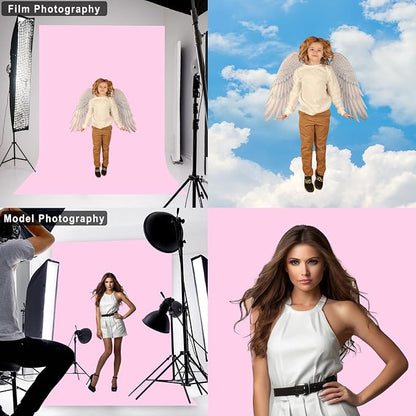 Pink Photography Backdrop for Photoshoot, 8x10 FT | Versatile Studio Photo - Image 3
