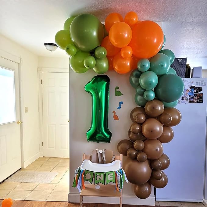 40 Inch Number 9 Balloons for Boys, Dark Green Giant 9th Birthday Party Number - Image 4