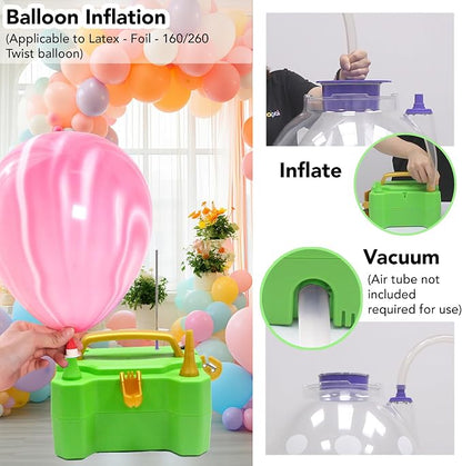 3-in-1 Balloon Electric Inflation & Vacuum Electric Pump | Fast - Image 6
