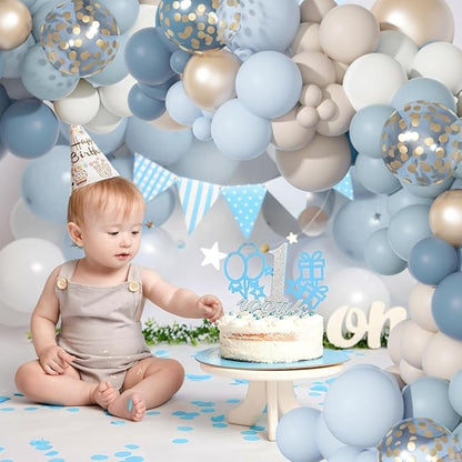 Ouddy Party Dusty Blue Balloons Arch Garland Kit 18 12 10 5 Inch | Different - Image 5