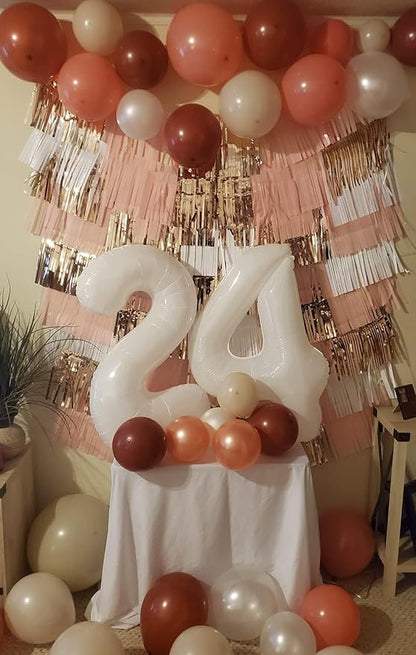 4 Balloon 40 inch White Number Balloons - Image 4