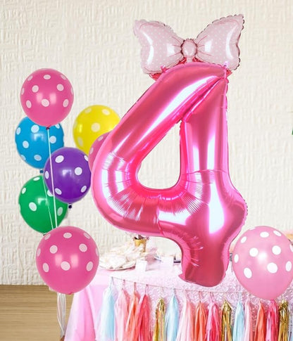 40 inch Pink Number 4 Balloon - Image 2