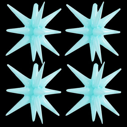 TONIFUL 4 Pcs Star Balloons Pastel Blue Foil Explosion Party Decoration | 22 by TONIFUL