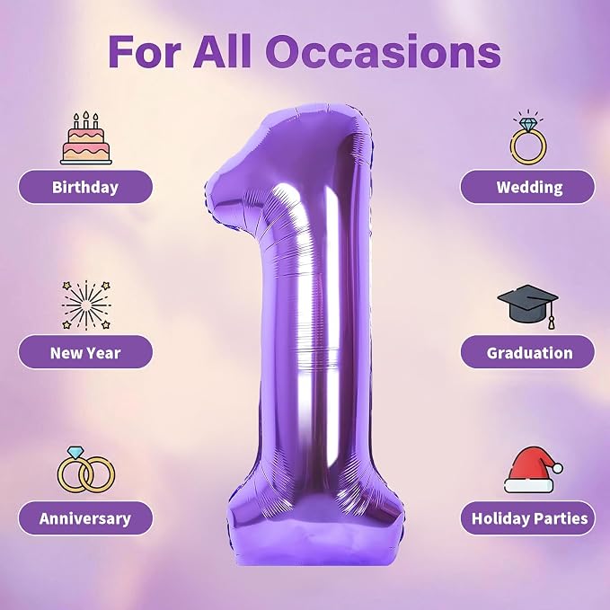 Number Balloons for Birthday Decorations - Image 5
