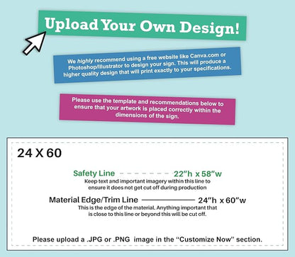 CustomForMe Personalized Vinyl Banner – Vinyl Printed Customizable Banner - Image 3