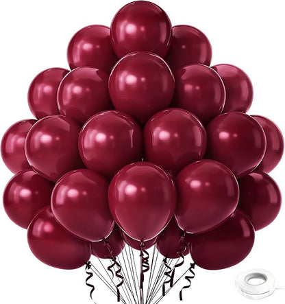 Dark Red Balloons, Baby Shower, Anniversary, Graduation, Wedding Decorations by GoldenParty