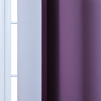 Yakamok Ombre Curtains Purple and Greyish White - Image 7