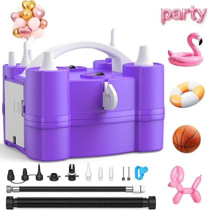 Keaibuding Electric Balloon Pump, 4-in-1 Triple Nozzles by Keaibuding