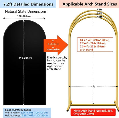 Hemmotop Wedding Arch Backdrop Cover, 2 Sided, Perfect 360° Decor, - Image 2