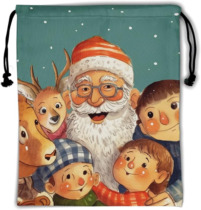 Winter Holiday Santa Grip Bag by Giwawa