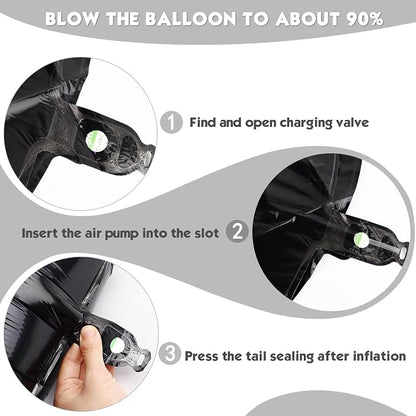 40 Inch Black Number 20 Balloon Birthday Party Decorations - Image 6