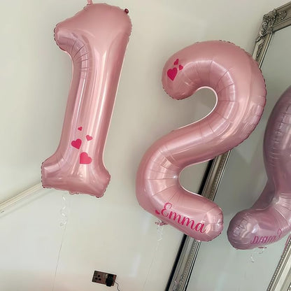 19th Birthday Balloon for Girls, 40 Inch Pastel Pink Number 19 Foil Balloons - Image 6