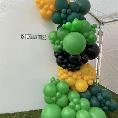 Green and Yellow Balloons, Tractor Balloons Football Sport Theme Balloon - Image 4