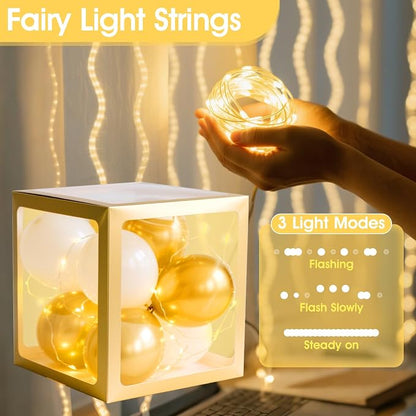 Ledido Baby Boxes with Letters & Fairy Lights - Image 2