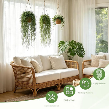 4 Pcs Fake Hanging Plants - Image 2