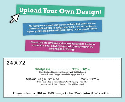 CustomForMe Personalized Vinyl Banner – Vinyl Printed Customizable Banner - Image 3