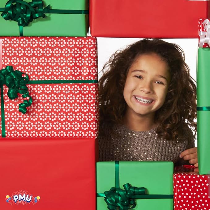 PMU 3000 Yards x 3/16in Hunter Green Crimped Curling Ribbon String - Image 3