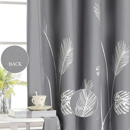 Grey Blackout Curtain for Dining Room 100W x 96L Inch Long Thermal Insulated - Image 5