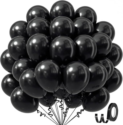 Awenztech Black Balloons 12 inch by Awenztech