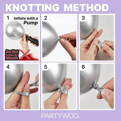 PartyWoo Lavender Balloons 155pcs Light Pastel Purple Lilac Color | 18 12 10 5 - Image 7