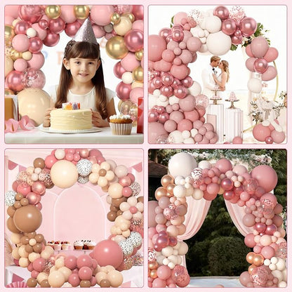 Amandir 153Pcs Boho Blush Balloon Arch Garland Kit, Different Sizes | 18 12 10 - Image 6