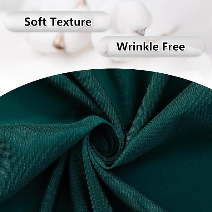 Hunter Green Backdrop Curtains for Parties Wedding Curtains Rod Pocket Green - Image 6