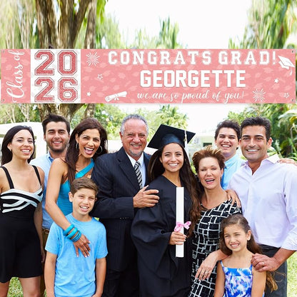 Graduation Congratulations Banner Decorations, Class of 2026 Personalized - Image 5