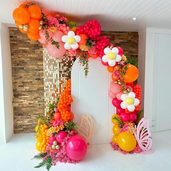 Boho Daisy Balloons Arch Kit - Image 3