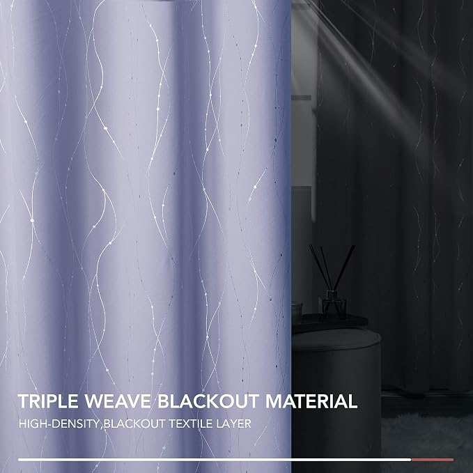 Deconovo Living Room Curtains 72 Inches Long, Thermal Insulated, Room Darkening - Image 5