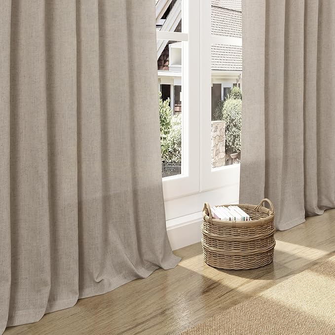 Cobblestone Linen 112 Inch Curtains - Image 5