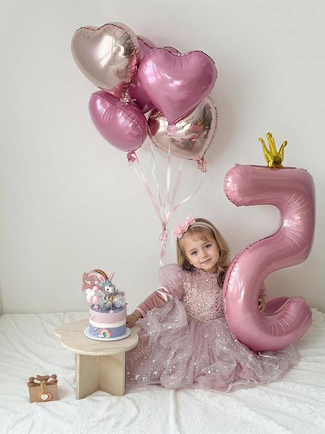 40 inch Pink Number 7 Balloon - Image 5