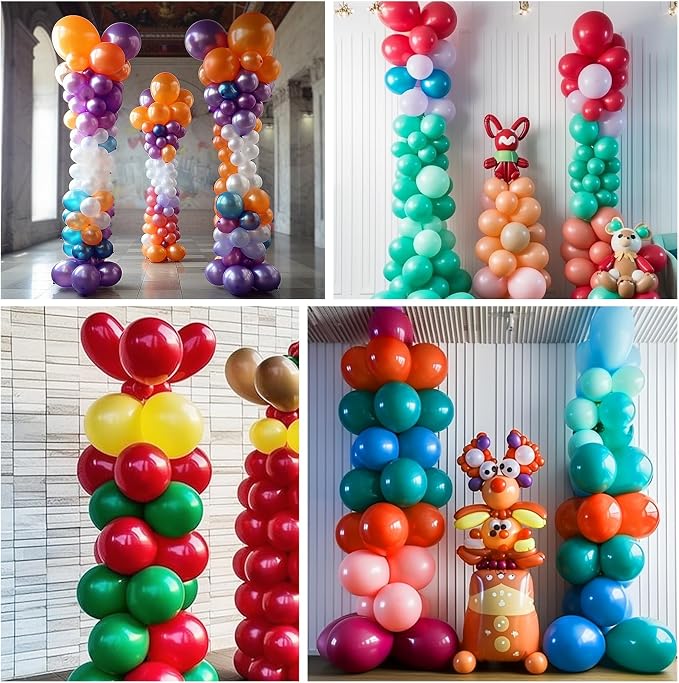 Balloon Column Stand Set of 2, 6.6ft Balloon Arch Stand Adjustable Balloon - Image 4