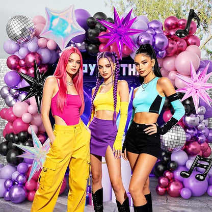 JOGAMS 175Pcs Dark Night Kpop Balloons Arch Kit - Image 5