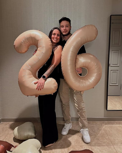 Light Brown Number 6 Balloon 40 Inch - Image 7