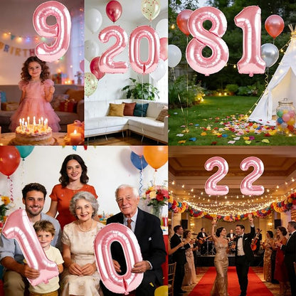 40 Inch Number 81 Balloons for 81st Birthday Party Decorations, 0-100 Jewelry - Image 7