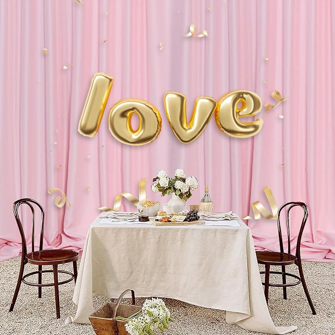 Pink Backdrop Curtain for Parties Rod Pocket Pink Curtains Photography Backdrop - Image 7