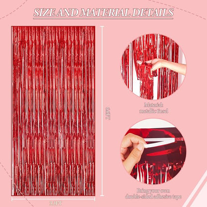 DECOCKRAT 2 Pack Foil Fringe Backdrop - Image 3