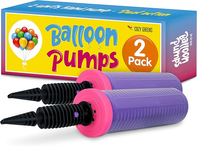 Balloon Pump Hand Held, Inflator Air Pump by CozyGreens