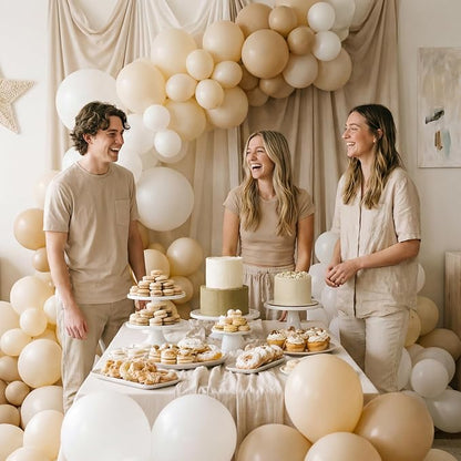 Sand White Balloons, Baby Shower, Anniversary, Graduation, Wedding Decorations - Image 8