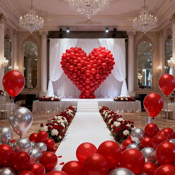 Patimate Red Balloons 30 Pack 18 Inch Matte Red Latex Party Balloons | Birthday - Image 2