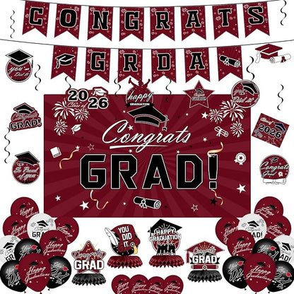 Graduation Decorations 2026 Set by BringWarmandGiftstoFamily