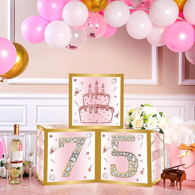 DataMoon 75th Birthday Decorations Boxes - Image 7
