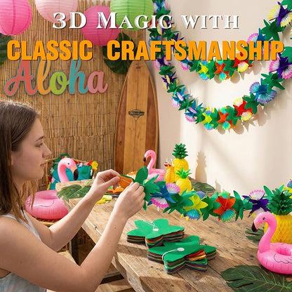 FUTUREPLUSX 6 Pack Tropical Hawaiian Garland Luau Party Decorations, 60ft | - Image 3