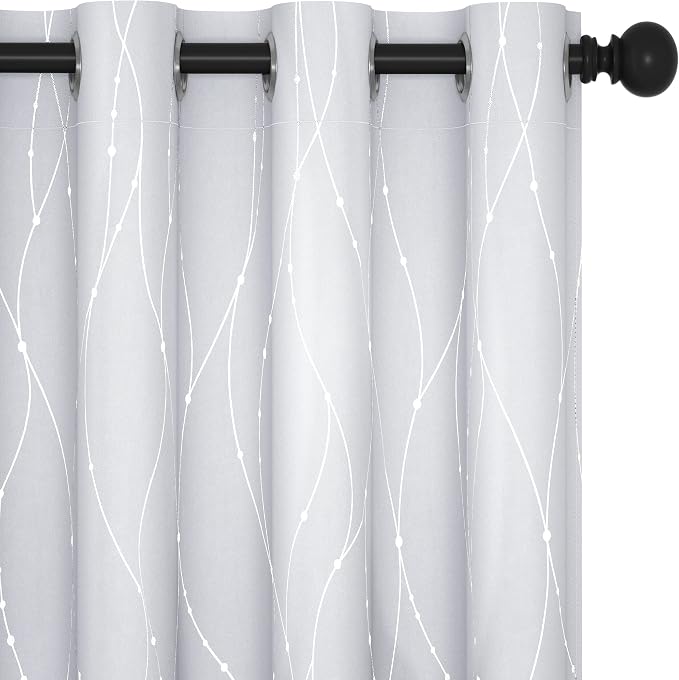 Deconovo Living Room Curtains 63 Inches Long, Thermal Insulated, Room Darkening by Unknown