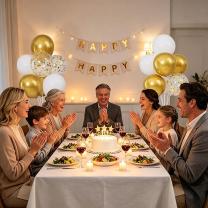Gold and White Balloons Table Centerpieces Stand Kit - Image 7