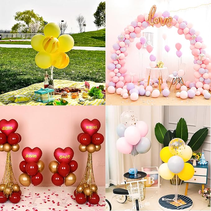 10 Sets Balloon Stand Kit, Reusable Clear Balloon Stands - Image 7