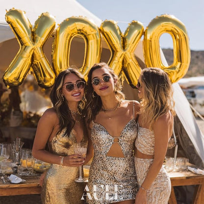 AULE 40 Inch Gold A Balloon Letter Foil A-Z Birthday Big Alphabet | Birthday - Image 5