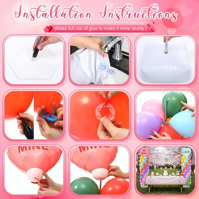 Kasyat 2 Set Valentines Day Balloon Column Stand Kit - Image 4